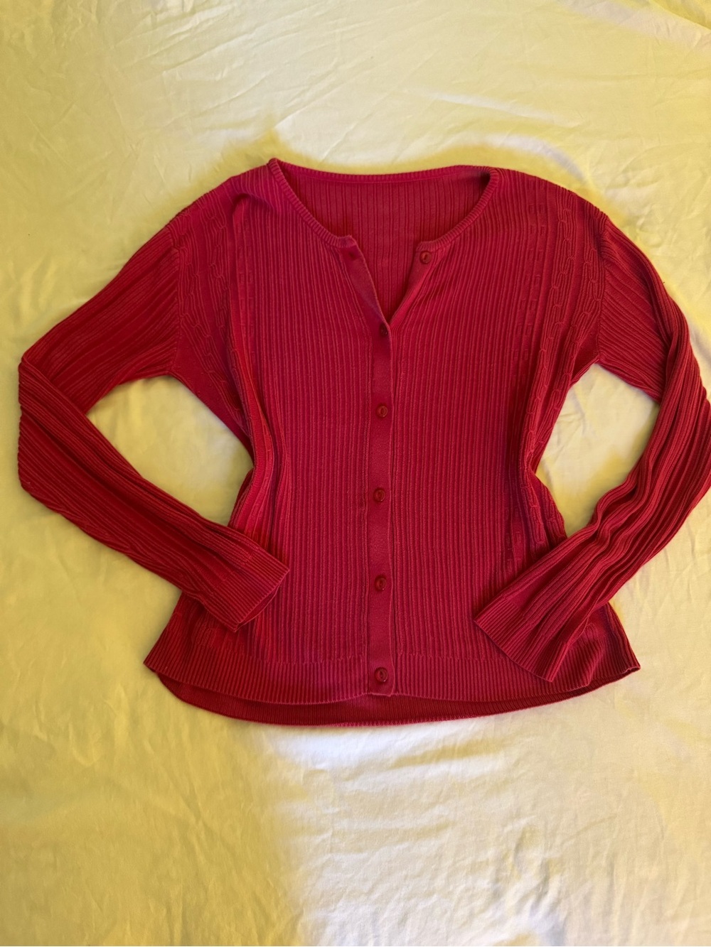 Vintage Red Cardigan